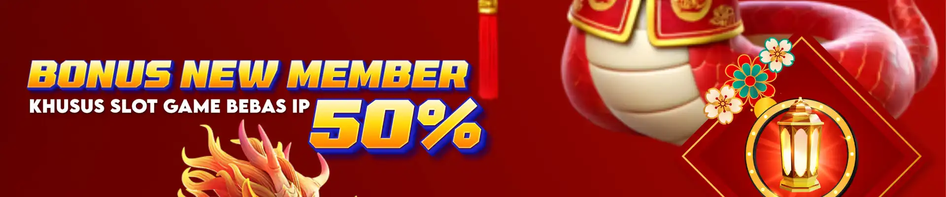 BONUS NEW MEMBER 50% KHUSUS GAME SLOT